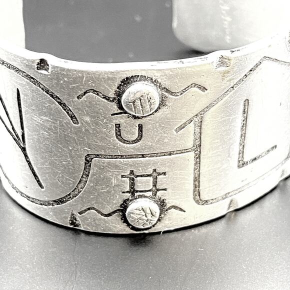 NELSON B. BOONE Aluminum Cuff Bracelet Ranch Cattle Promotional Branding Western - Picture 7 of 13